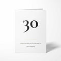 Geburtstagskarte zum 30. Geburtstag B6
